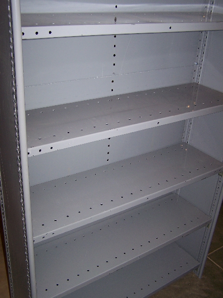 12 X42 X84 Republic Steel Shelving Open Not Solid As Pictured Republic 42 X12 Steel Shelving Open Not Solid As Pictured