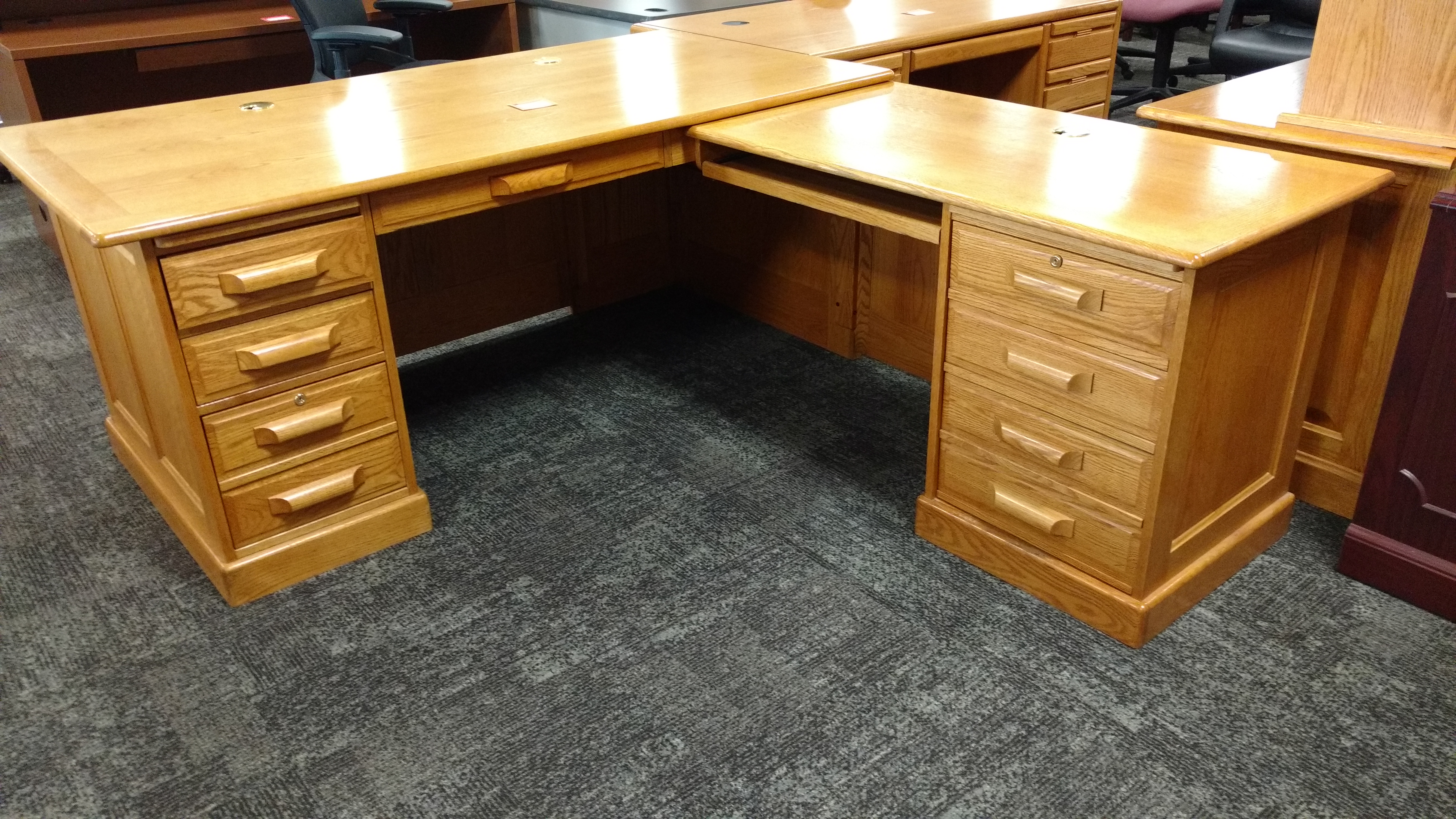 Used L Shaped Desk 28 Images Desks Used L Shaped Desk Reception Light