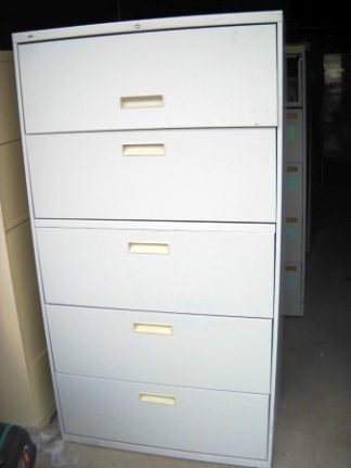 5-Drawer Hon 36" Wide Lateral File - Used