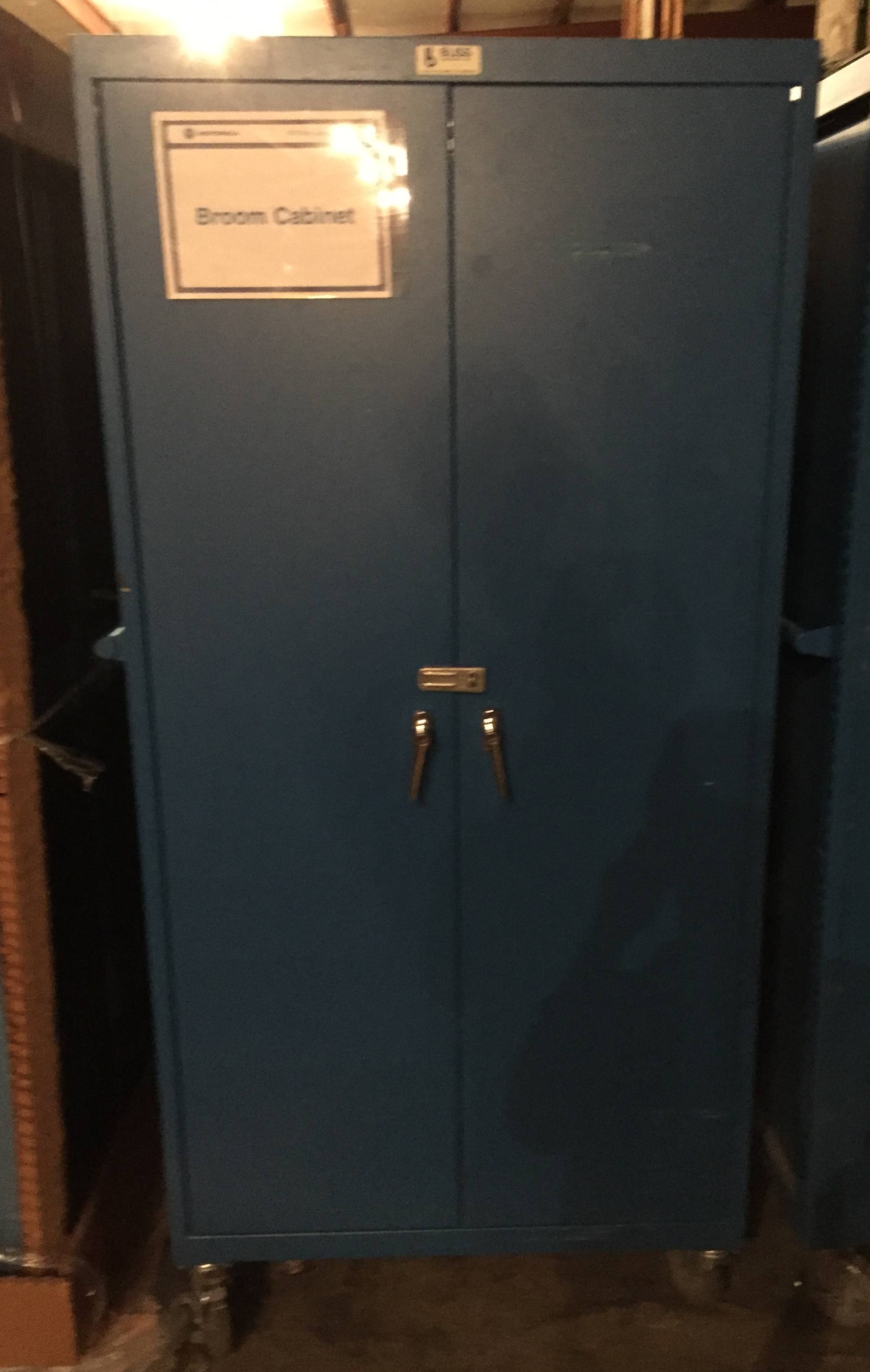 Mobile Broom Cabinets 36 X36 78 Used Welter Storage