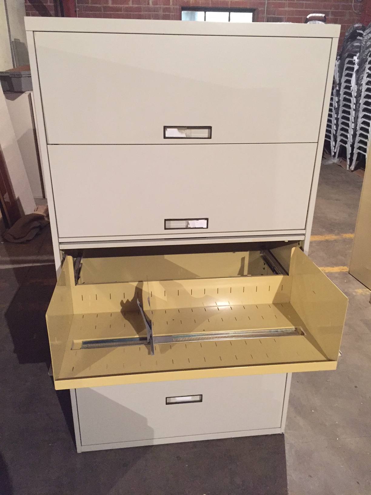 5 Drawer Steelcase 36 42 Wide Putty Lateral File Cabinets W