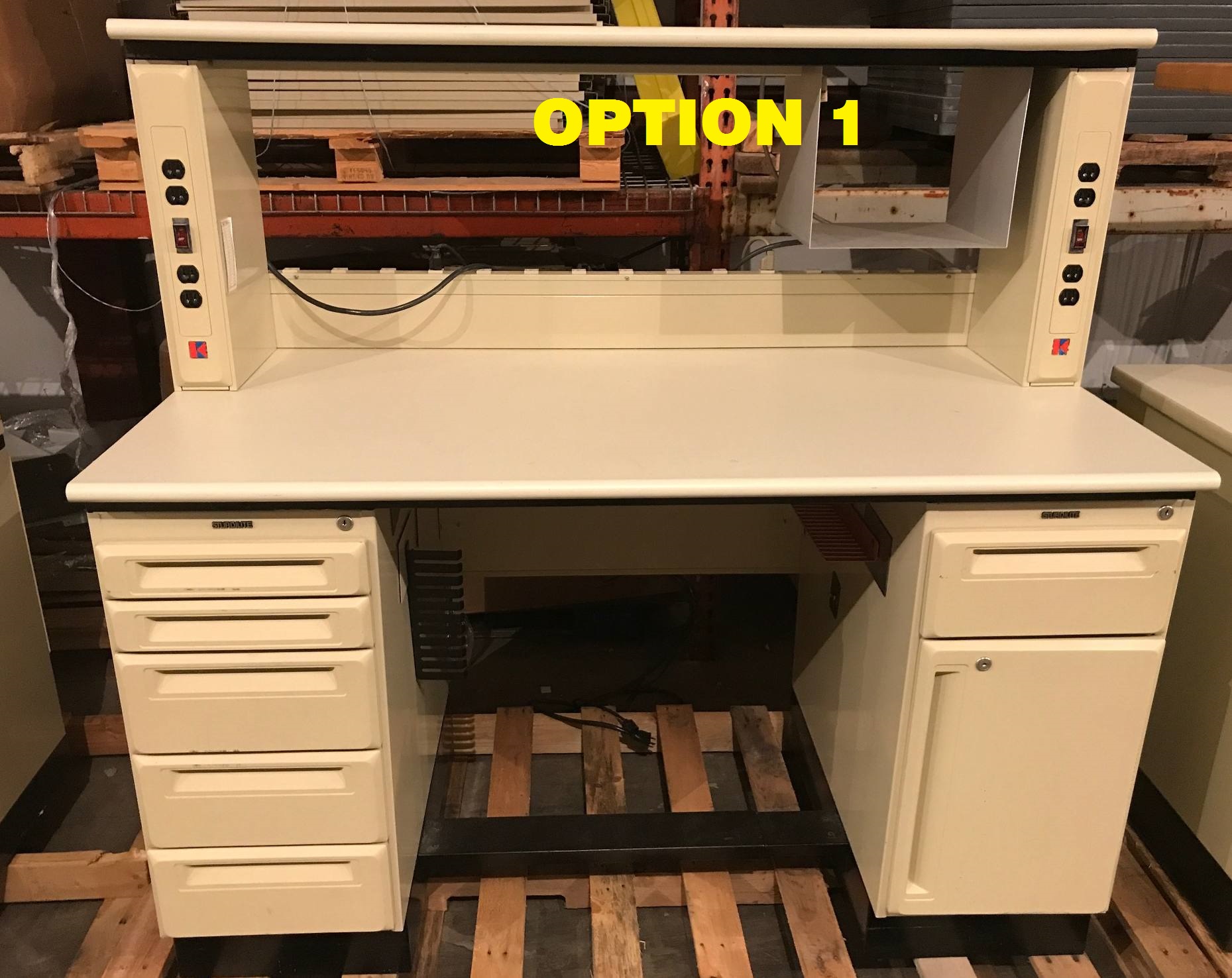 Electrical 30 X60 X31 Workbench W Hutch 2 Sets Of Drawers