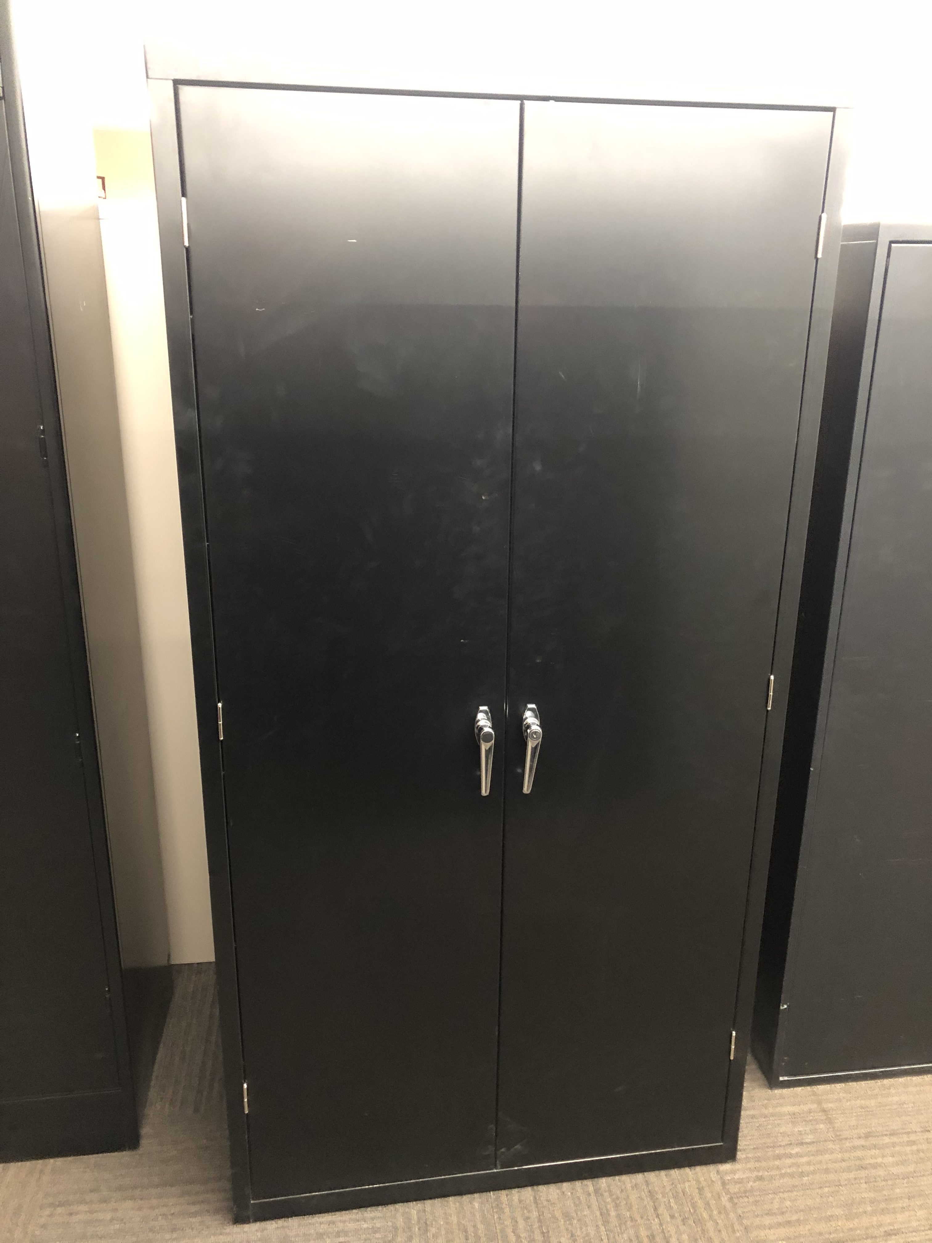 Hon Black Metal Storage Cabinet Used Hon Black Metal Storage Cabinet Used