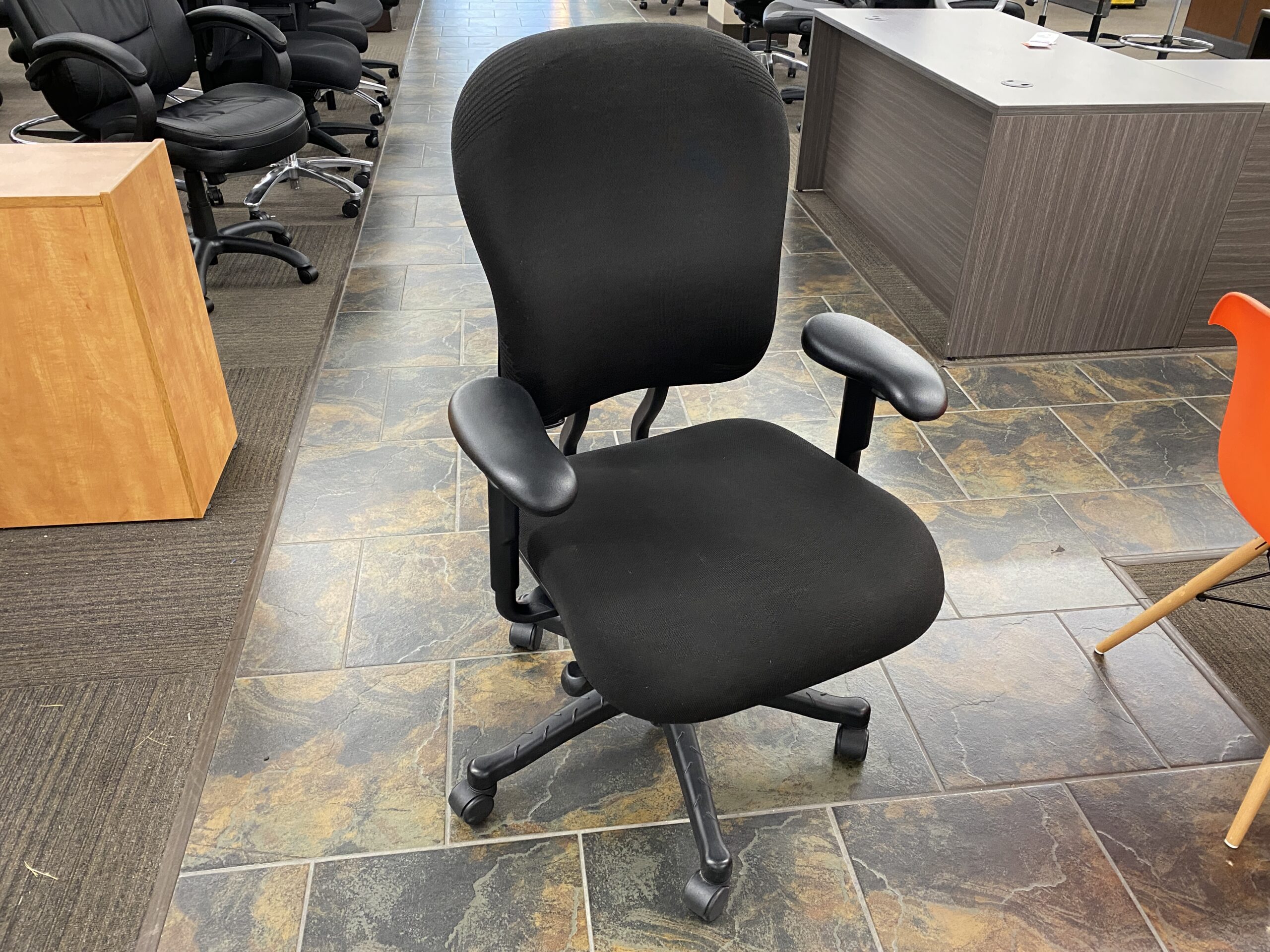 Knoll RPM Black Fabric Task Chair Used Welter Storage