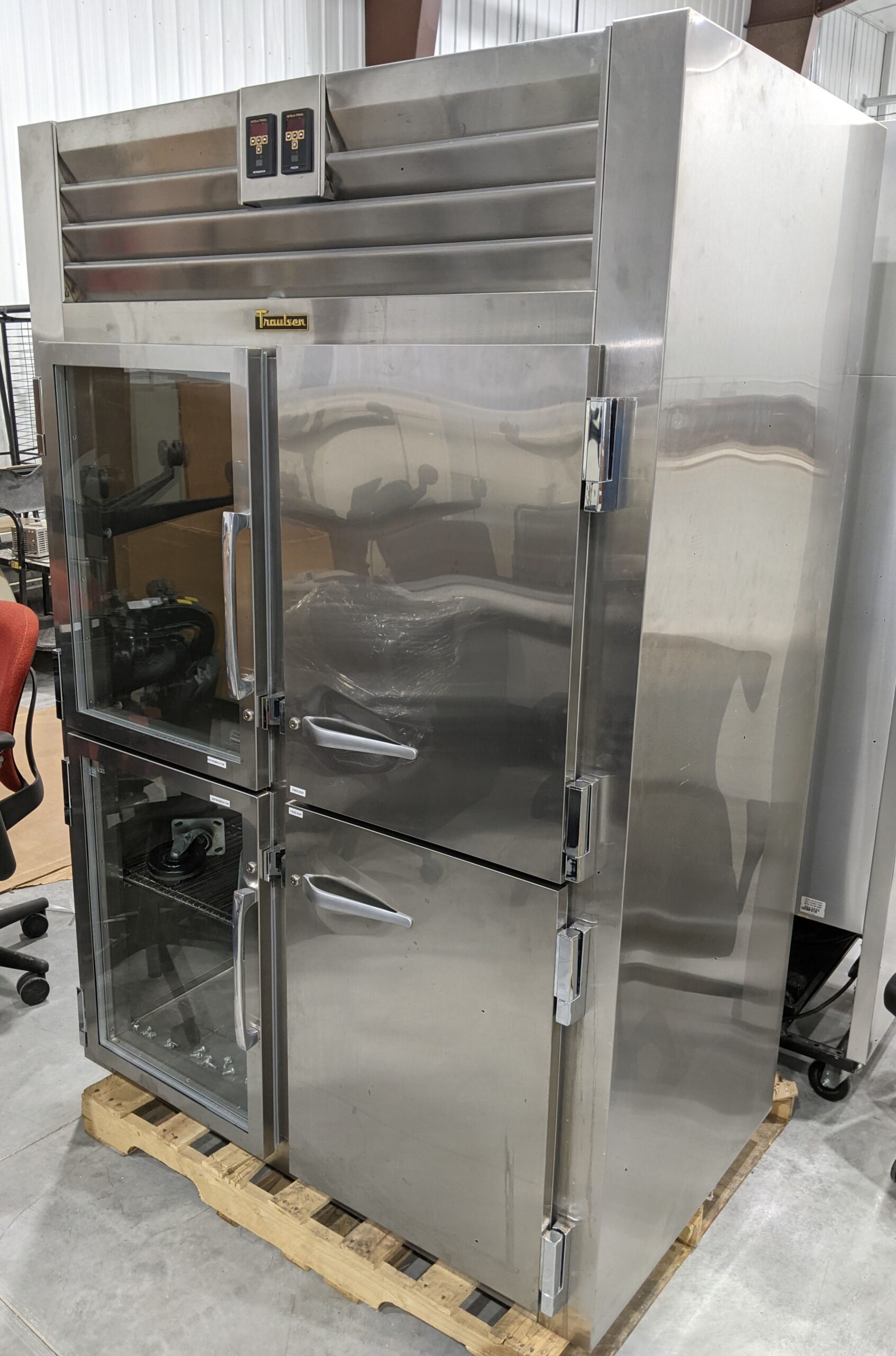 Traulsen Commercial Refrigerator and Freezer with Casters Used